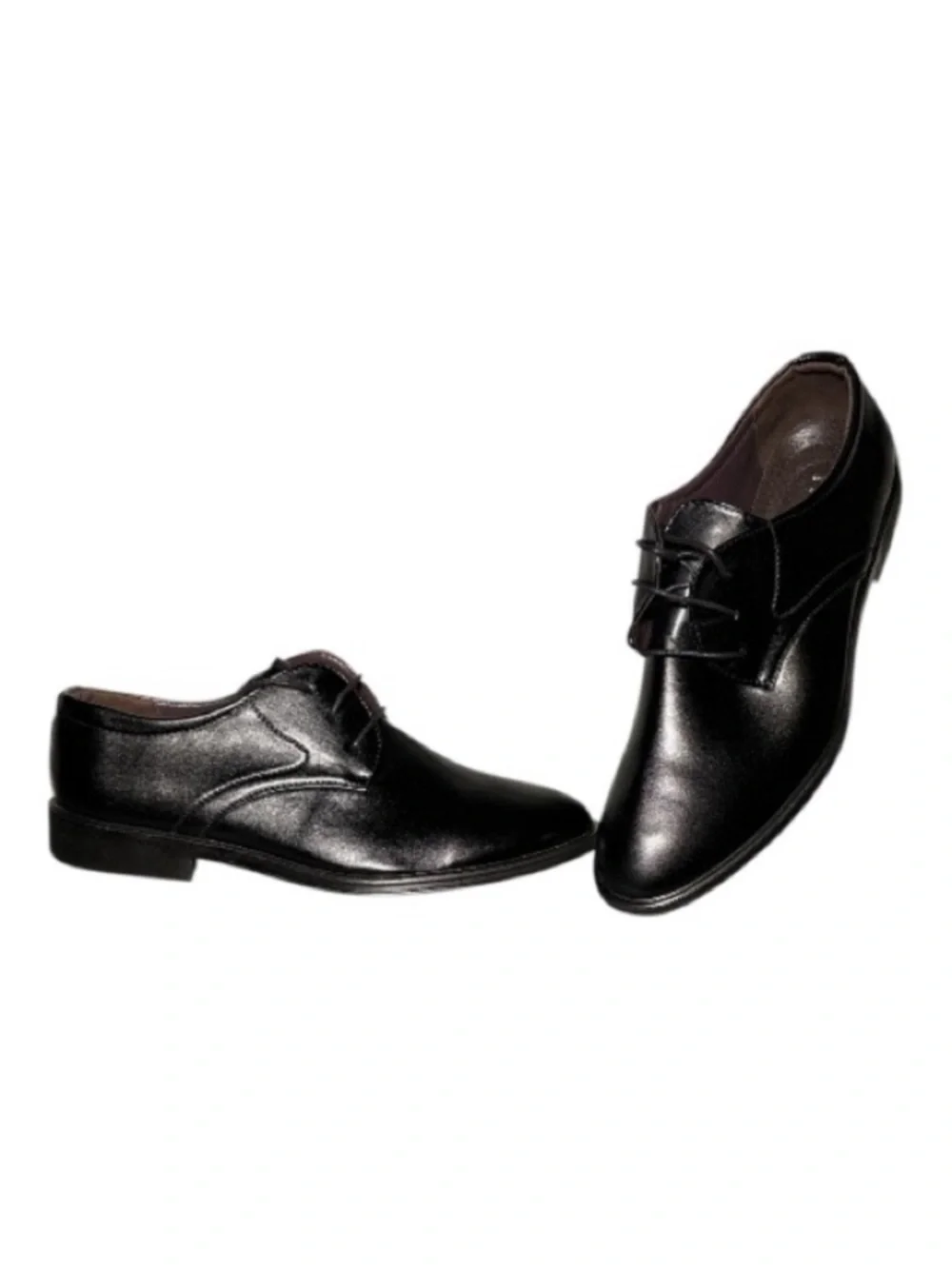 Men's Black Leather Dress Oxfords Size 47
